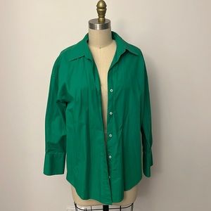 Zara green dress shirt
